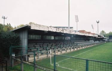 (Kleines) Heyselstadion - Blick über die Haupttribüne