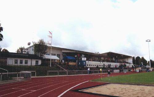 Stadion an der Jesinger Allee - Trib&uuml;nenbereich